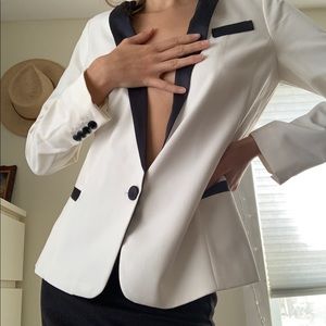 NWT black and white blazer